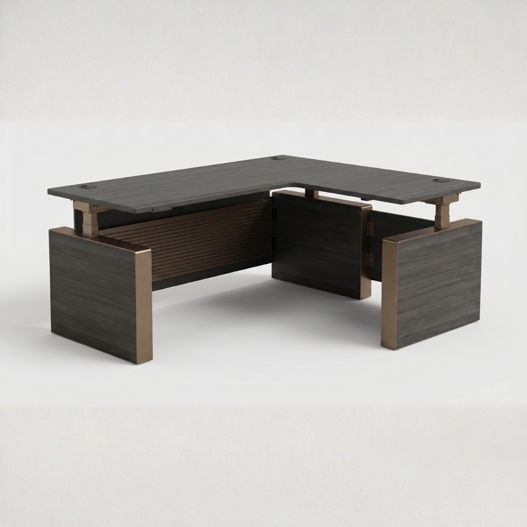 Ilume Facet — L-Shape Executive Standing Desk