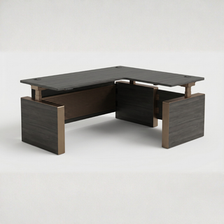 Ilume Facet — L-Shape Executive Standing Desk