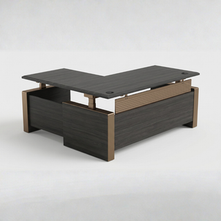 Ilume Facet — L-Shape Executive Standing Desk