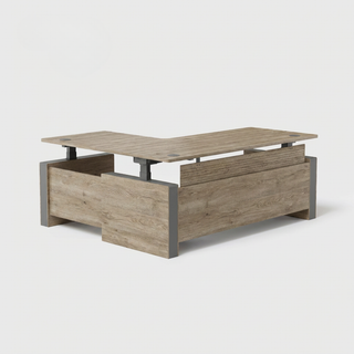 Ilume Facet — L-Shape Executive Standing Desk