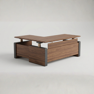 Ilume Facet — L-Shape Executive Standing Desk