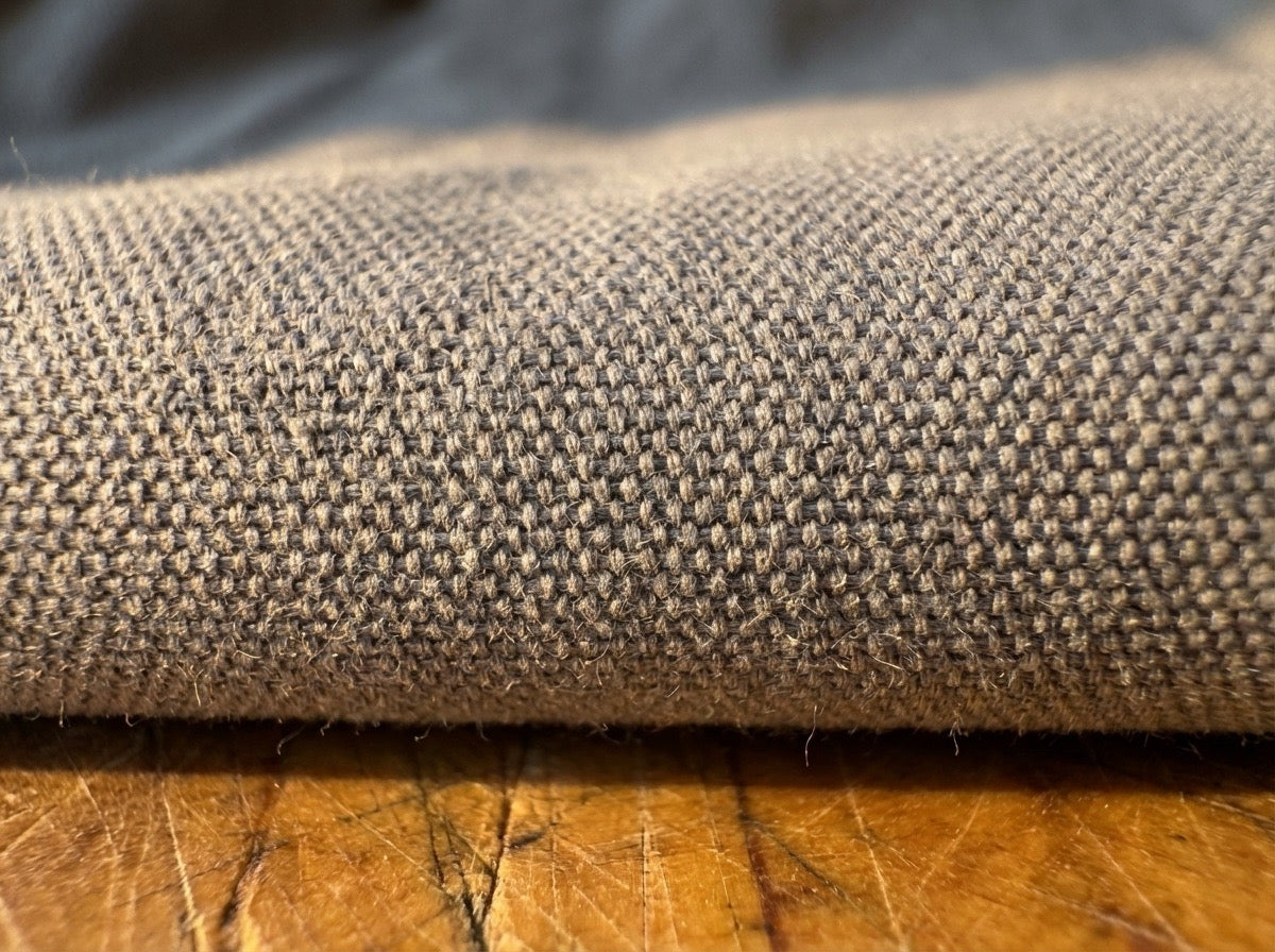 Macro shot of 9.7 oz cotton canvas weave