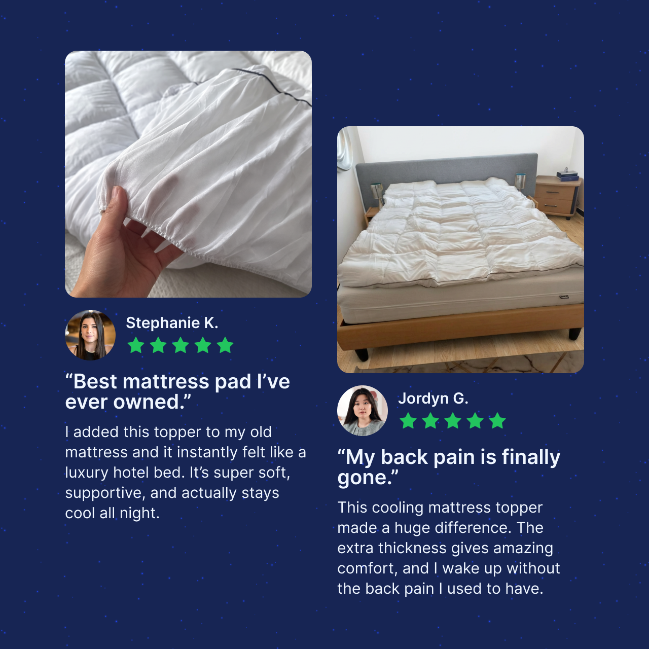 Cooling Mattress Pad Bundle