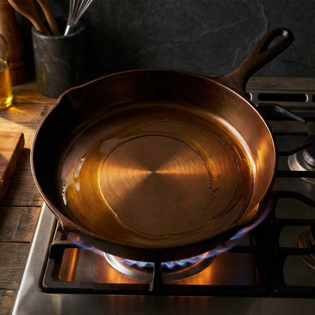 ILUME polymerized seasoning — egg releases clean